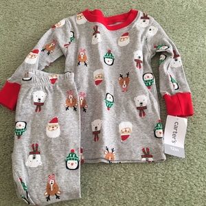 Boys Christmas Santa Pajamas 12 months